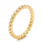 14k Yellow Gold 14k Yellow Gold Diamond Stackable Eternity Band - Three-Quarter View -  101930 - Thumbnail