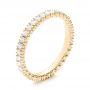 14k Yellow Gold Diamond Stackable Eternity Band