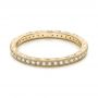 14k Yellow Gold 14k Yellow Gold Diamond Stackable Eternity Band - Flat View -  101895 - Thumbnail