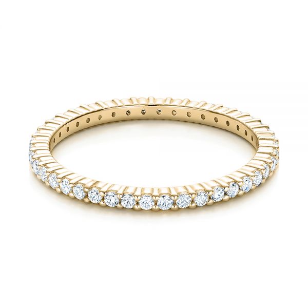 14k Yellow Gold 14k Yellow Gold Diamond Stackable Eternity Band - Flat View -  101900