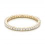 18k Yellow Gold 18k Yellow Gold Diamond Stackable Eternity Band - Flat View -  101900 - Thumbnail