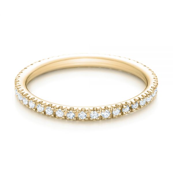 14k Yellow Gold 14k Yellow Gold Diamond Stackable Eternity Band - Flat View -  101914