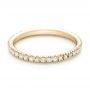 18k Yellow Gold 18k Yellow Gold Diamond Stackable Eternity Band - Flat View -  101914 - Thumbnail