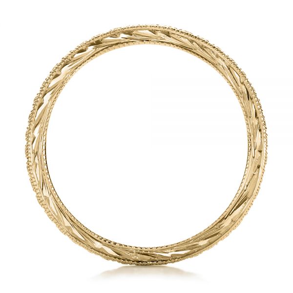 14k Yellow Gold 14k Yellow Gold Diamond Stackable Eternity Band - Front View - 101895