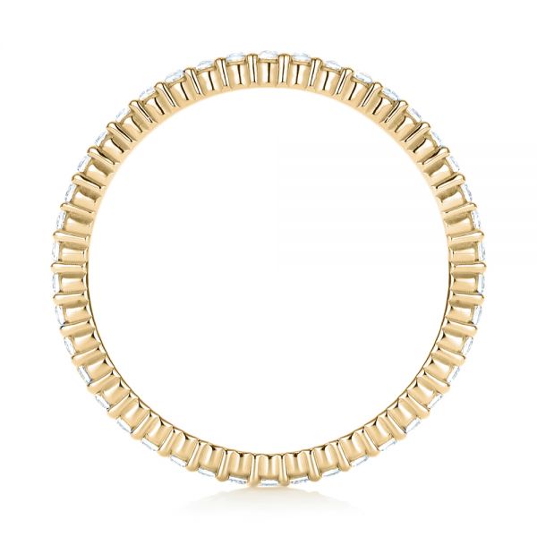 18k Yellow Gold 18k Yellow Gold Diamond Stackable Eternity Band - Front View - 101900