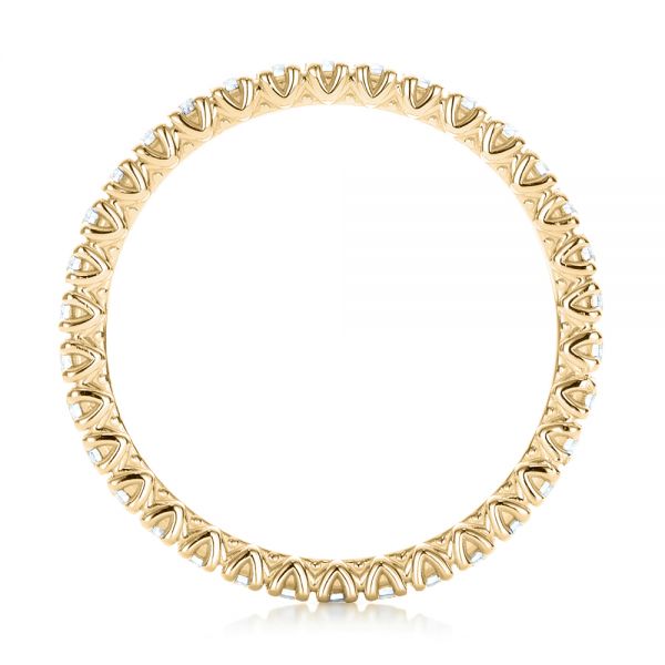 18k Yellow Gold 18k Yellow Gold Diamond Stackable Eternity Band - Front View - 101933
