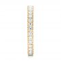 18k Yellow Gold 18k Yellow Gold Diamond Stackable Eternity Band - Side View -  101933 - Thumbnail