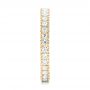 14k Yellow Gold 14k Yellow Gold Diamond Stackable Eternity Band - Side View -  101933 - Thumbnail