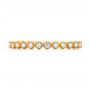 18k Yellow Gold Diamond Stackable Eternity Band - Top View -  101930 - Thumbnail