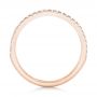 18k Rose Gold 18k Rose Gold Diamond Wedding Band - Front View -  102822 - Thumbnail