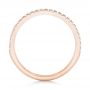 18k Rose Gold 18k Rose Gold Diamond Wedding Band - Front View -  102822 - Thumbnail