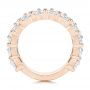 14k Rose Gold 14k Rose Gold Diamond Wedding Band - Front View -  106670 - Thumbnail