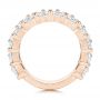 18k Rose Gold 18k Rose Gold Diamond Wedding Band - Front View -  106670 - Thumbnail