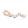 18k Rose Gold 18k Rose Gold Diamond Wedding Band - Top View -  102232 - Thumbnail