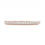 14k Rose Gold 14k Rose Gold Diamond Wedding Band - Top View -  102822 - Thumbnail