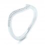 18k White Gold 18k White Gold Diamond Wedding Band - Three-Quarter View -  102232 - Thumbnail