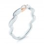 Two-tone Diamond Engagement Ring