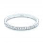 18k White Gold 18k White Gold Diamond Wedding Band - Flat View -  102822 - Thumbnail
