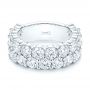  Platinum Diamond Wedding Band - Flat View -  106670 - Thumbnail