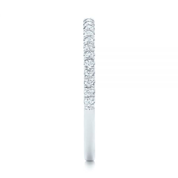 Platinum Diamond Wedding Band - Side View - 102822