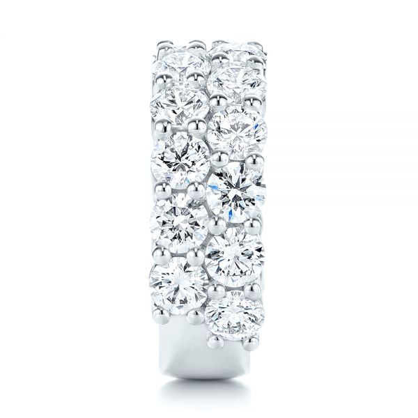 Platinum Diamond Wedding Band - Side View - 106670