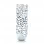  Platinum Diamond Wedding Band - Side View -  106670 - Thumbnail