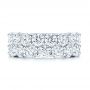 Platinum Diamond Wedding Band - Top View -  106670 - Thumbnail