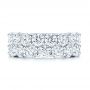 14k White Gold 14k White Gold Diamond Wedding Band - Top View -  106670 - Thumbnail