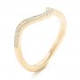 18k Yellow Gold 18k Yellow Gold Diamond Wedding Band - Three-Quarter View -  102232 - Thumbnail