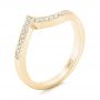 14k Yellow Gold 14k Yellow Gold Diamond Wedding Band - Three-Quarter View -  102331 - Thumbnail