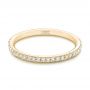 14k Yellow Gold 14k Yellow Gold Diamond Wedding Band - Flat View -  102822 - Thumbnail