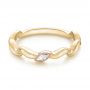 18k Yellow Gold And Platinum 18k Yellow Gold And Platinum Diamond Wedding Band - Flat View -  103109 - Thumbnail