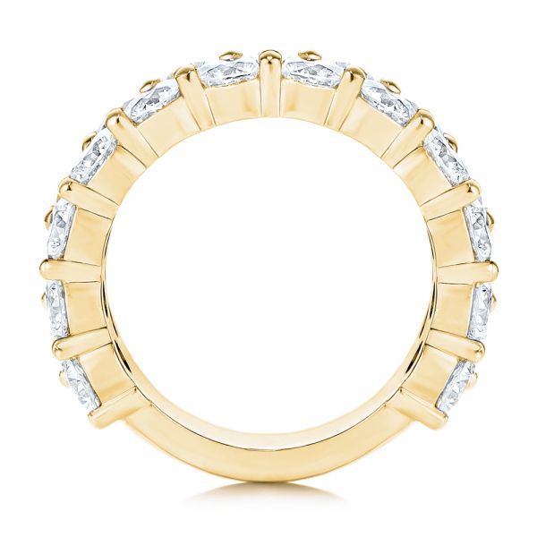 14k Yellow Gold 14k Yellow Gold Diamond Wedding Band - Front View -  106670