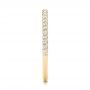 18k Yellow Gold 18k Yellow Gold Diamond Wedding Band - Side View -  102822 - Thumbnail