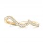 18k Yellow Gold 18k Yellow Gold Diamond Wedding Band - Top View -  102232 - Thumbnail