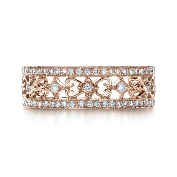 Anniversary band rose gold discount
