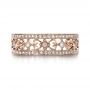 14k Rose Gold 14k Rose Gold Diamond Women's Anniversary Band - Top View -  1300 - Thumbnail