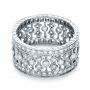 14k White Gold Diamond Women's Anniversary Band - Flat View -  1299 - Thumbnail