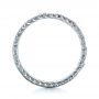 14k White Gold Diamond Women's Anniversary Band - Front View -  1299 - Thumbnail