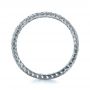 18k White Gold Diamond Women's Anniversary Band - Front View -  1301 - Thumbnail