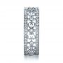 18k White Gold Diamond Women's Anniversary Band - Side View -  1300 - Thumbnail