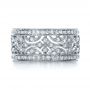  Platinum Platinum Diamond Women's Anniversary Band - Top View -  1301 - Thumbnail