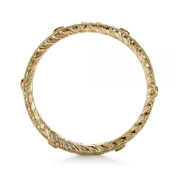 18k Yellow Gold 18k Yellow Gold Diamond Women's Anniversary Band - Front View - 1300