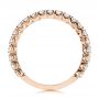 18k Rose Gold 18k Rose Gold Diamond Women's Wedding Band - Front View -  105321 - Thumbnail