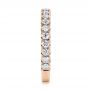 18k Rose Gold 18k Rose Gold Diamond Women's Wedding Band - Side View -  105321 - Thumbnail