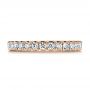 18k Rose Gold 18k Rose Gold Diamond Women's Wedding Band - Top View -  105321 - Thumbnail