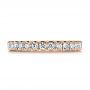 18k Rose Gold 18k Rose Gold Diamond Women's Wedding Band - Top View -  105321 - Thumbnail