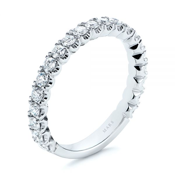  Platinum Platinum Diamond Women's Wedding Band - Three-Quarter View -  105321