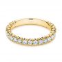 14k Yellow Gold 14k Yellow Gold Diamond Women's Wedding Band - Flat View -  105321 - Thumbnail