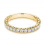 14k Yellow Gold 14k Yellow Gold Diamond Women's Wedding Band - Flat View -  105321 - Thumbnail